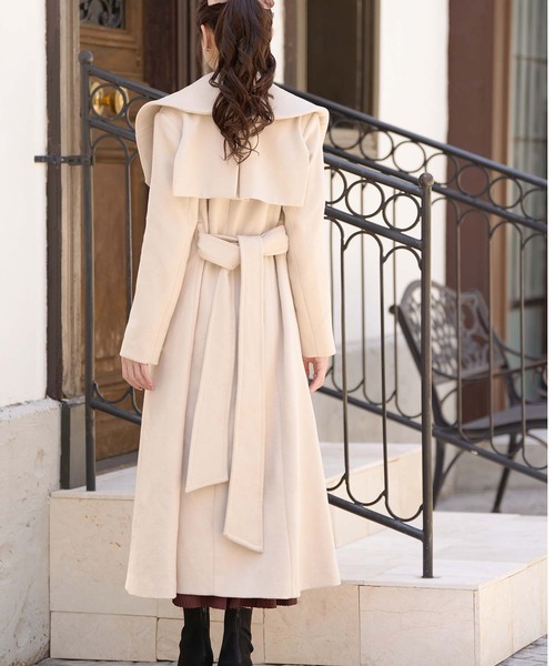 emiriawiz(エミリアウィズ)の「Classique big collar coat(チェスターコート・レディース・ベージュ/グレー/ピンク/ブルー・SMALL/MEDIUM)」の14枚目の写真