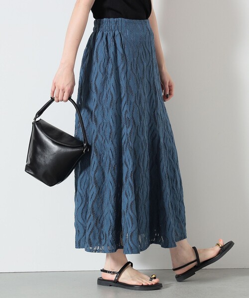 BEAMS HEART（ビームスハート）の「BEAMS HEART / ウォッシャブル レース マーメイドスカート（スカート・レディース・ネイビー/ブルー系その他/ホワイト系その他5・FREE）」の11枚目の写真