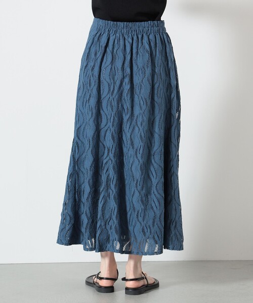 BEAMS HEART（ビームスハート）の「BEAMS HEART / ウォッシャブル レース マーメイドスカート（スカート・レディース・ネイビー/ブルー系その他/ホワイト系その他5・FREE）」の14枚目の写真