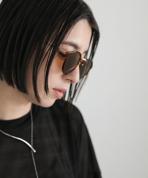select MOCA(セレクトモカ)の「ボストンコンビサングラス(サングラス・レディース・ブラック/ブラウン・FREE)」の7枚目の写真