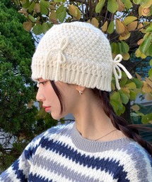 by muni:r | リボンニットバケットハット(ハット)