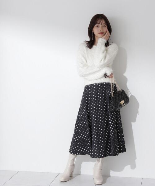 PROPORTION BODY DRESSING(プロポーションボディドレッシング)の「ドットパイピングスカート / 1214120103(スカート・レディース・ブラック/ホワイト系その他・MEDIUM/X-SMALL/SMALL)」の11枚目の写真
