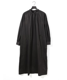 MIDIUMISOLID for Ladies ピンタックボリュームスリーブ ワンピース