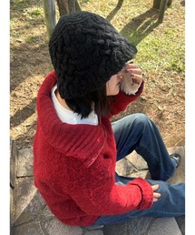 kutir | スカラップニットバケハ(ハット)