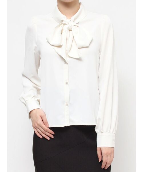 RESEXXY（リゼクシー）の「ボウタイデザインブラウス（シャツ/ブラウス・レディース・ブラック/アイボリー/ベージュ・FREE）」の21枚目の写真