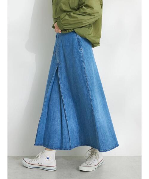 CRAFT STANDARD BOUTIQUE（クラフトスタンダードブティック）の「Aライン4WAYデニムスカート（スカート・レディース・ライトインディゴブルー/ダークインディゴブルー・L/M）」の17枚目の写真