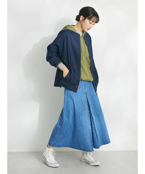 CRAFT STANDARD BOUTIQUE（クラフトスタンダードブティック）の「Aライン4WAYデニムスカート（スカート・レディース・ライトインディゴブルー/ダークインディゴブルー・L/M）」の21枚目の写真