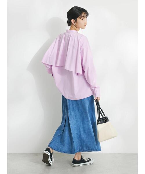 CRAFT STANDARD BOUTIQUE（クラフトスタンダードブティック）の「Aライン4WAYデニムスカート（スカート・レディース・ライトインディゴブルー/ダークインディゴブルー・L/M）」の22枚目の写真