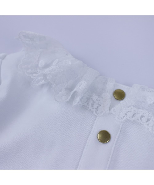 maarook（マルーク）の「スムースレース衿半袖Ｔシャツ（Tシャツ/カットソー・キッズ・ホワイト・120cm/100cm/80ｃｍ/130cm/90cm/110cm）」の8枚目の写真