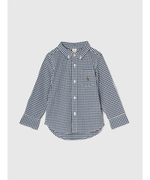 GAP（ギャップ）の「ポプリンシャツ (幼児)（シャツ/ブラウス・キッズ・ネイビー・5 YRS/3 YRS/18-24M/12-18M/4 YRS/6-12M/2 YRS）」の3枚目の写真
