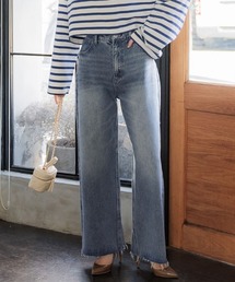 coca（coca） | ワイドストレートカットオフデニム(デニムパンツ)