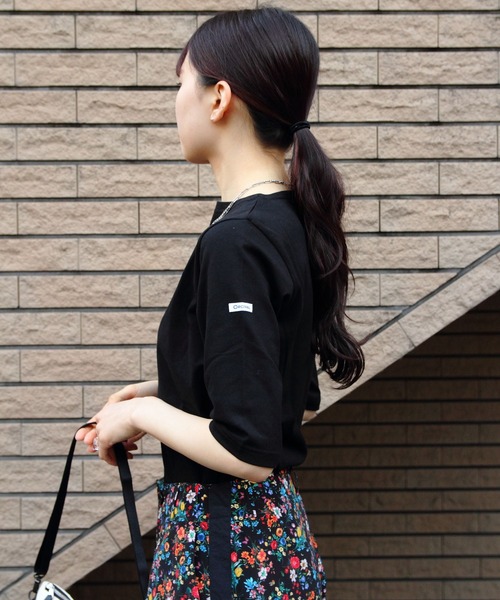 ORCIVAL(オーシバル)の「ORCIVAL/オーシバル ボートネックハーフスリーブプルオーバー ソリッド BOAT NECK HALF SLEEVEC SOLID OR-C0136 BFJ(Tシャツ/カットソー・レディース・ブラック/ホワイト/ベージュ/オートミール・2/1)」の7枚目の写真