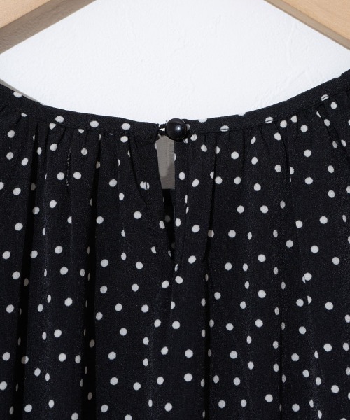 flower（フラワー）の「クラシックドットワンピース（ワンピース・レディース・ブラック/アイボリー・FREE）」の15枚目の写真