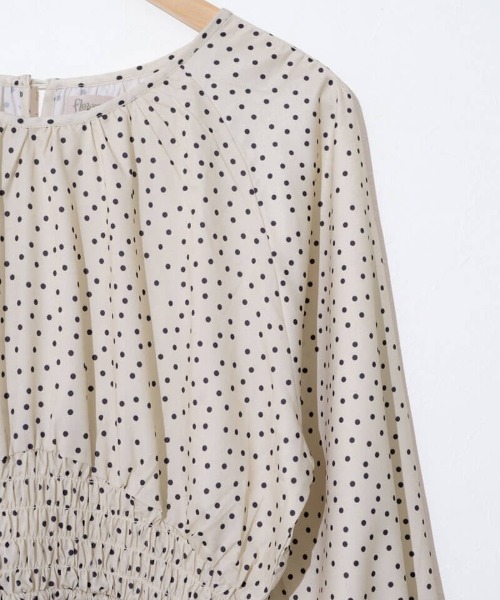flower（フラワー）の「クラシックドットワンピース（ワンピース・レディース・ブラック/アイボリー・FREE）」の10枚目の写真