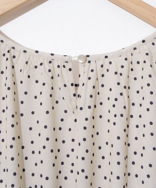 flower（フラワー）の「クラシックドットワンピース（ワンピース・レディース・ブラック/アイボリー・FREE）」の14枚目の写真