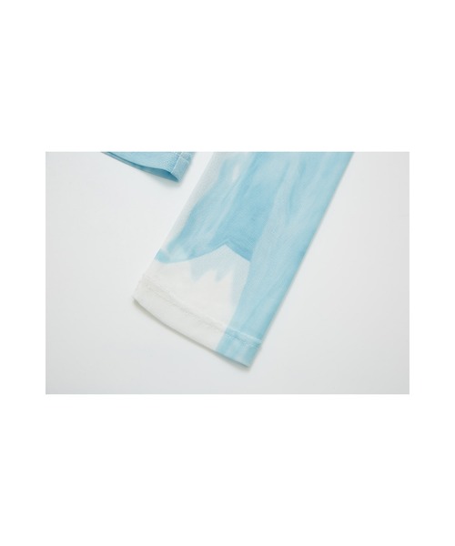 ELOOPS(イーループス)の「【ELOOPS】シアープリントハイネックトップス(Tシャツ/カットソー・レディース・SHERBET・M/S/L)」の14枚目の写真