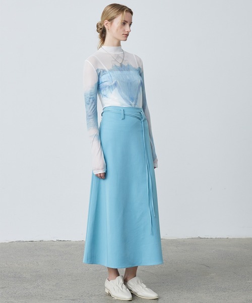 ELOOPS(イーループス)の「【ELOOPS】シアープリントハイネックトップス(Tシャツ/カットソー・レディース・SHERBET・M/S/L)」の18枚目の写真