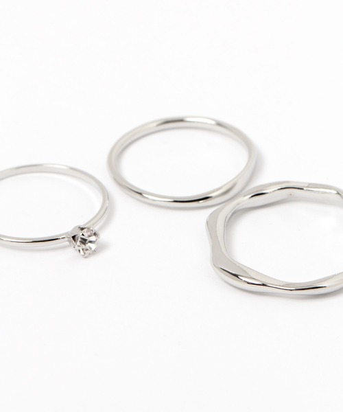 Heather（ヘザー）の「5Pアソートセットリング　105348（リング・レディース・ゴールド/シルバー・ONE SIZE）」の4枚目の写真