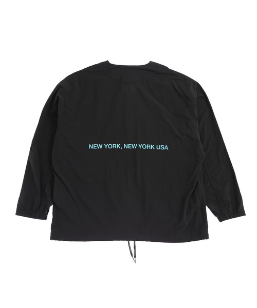 Manhattan Portage（マンハッタンポーテージ）の「Collarless Coach Jacket（ノーカラージャケット・メンズ・ブラック/ターコイズブルー/ライトカーキ・MEDIUM/LARGE/X-LARGE/SMALL）」の4枚目の写真