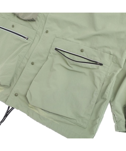 Manhattan Portage（マンハッタンポーテージ）の「Collarless Coach Jacket（ノーカラージャケット・メンズ・ブラック/ターコイズブルー/ライトカーキ・MEDIUM/LARGE/X-LARGE/SMALL）」の12枚目の写真