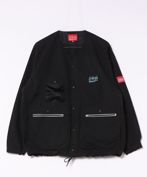 Manhattan Portage（マンハッタンポーテージ）の「Collarless Coach Jacket（ノーカラージャケット・メンズ・ブラック/ターコイズブルー/ライトカーキ・MEDIUM/LARGE/X-LARGE/SMALL）」の17枚目の写真