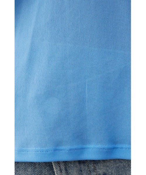 AZUL by moussy（アズールバイマウジー）の「バックスリットシアーロングトップス（Tシャツ/カットソー・レディース・アイボリー/ブラック/ブルー/ライトグレー・FREE）」の7枚目の写真