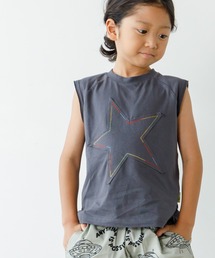 (稀少）L.A.T.H.C. 星柄刺繍 ウェア Sサイズ 刺繍 Tシャツ ライオン スター 星柄 ロック バイカー モーター