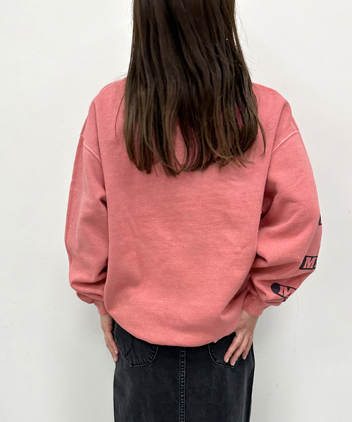 U by SPICK&SPAN(ユーバイスピックアンドスパン)の「【SCREEN STARS/スクリーンスターズ】 裏起毛ロゴプルオーバー(スウェット・レディース・サックスブルー/ブラック系その他/ピンク・FREE)」の15枚目の写真