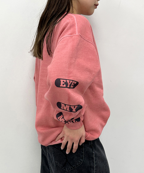 U by SPICK&SPAN(ユーバイスピックアンドスパン)の「【SCREEN STARS/スクリーンスターズ】 裏起毛ロゴプルオーバー(スウェット・レディース・サックスブルー/ブラック系その他/ピンク・FREE)」の14枚目の写真