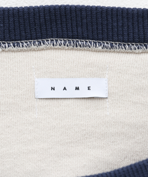 Name.（ネーム）の「【Name./ネーム】 ASYMMETRIC SWITCHING SWEAT SHIRT（スウェット・メンズ・ベージュ/グリーン・2）」の17枚目の写真