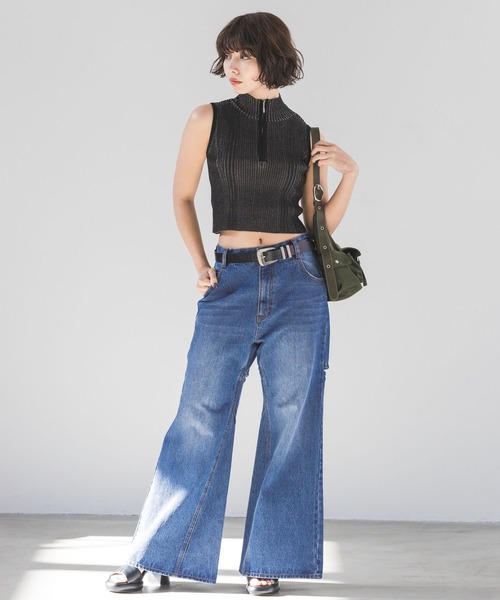 PAGEBOY（ページボーイ）の「バックスリットデニム（デニムパンツ・レディース・ブラック系その他/ブルー/ブルー系その他・25inch/26inch/27inch）」の20枚目の写真