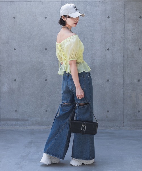 PAGEBOY（ページボーイ）の「バックスリットデニム（デニムパンツ・レディース・ブラック系その他/ブルー/ブルー系その他・25inch/26inch/27inch）」の16枚目の写真