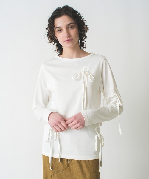 トップス soduk ribbons long sleeve shirt セール】ribbons long sleeve shirt(シャツ/ブラウス)|soduk