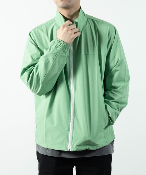 NYLAUS（ナイラス）の「マルチファンクション 防風/UVカット/ストレッチ スタンドカラー ウインドブレーカー（ナイロンジャケット・メンズ・ブラック×カーキ/ライトグリーン/ブルー系/カーキ系/カーキ/ブラック/ベージュ系/ブルーグリーン/ベージュ・L/M/LL）」の6枚目の写真