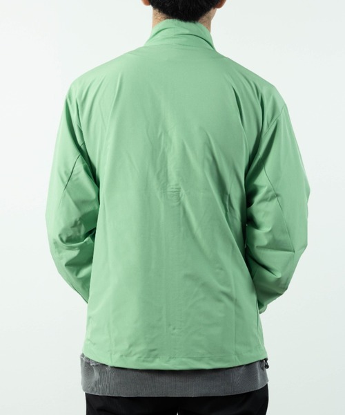 NYLAUS（ナイラス）の「マルチファンクション 防風/UVカット/ストレッチ スタンドカラー ウインドブレーカー（ナイロンジャケット・メンズ・ブラック×カーキ/ライトグリーン/ブルー系/カーキ系/カーキ/ブラック/ベージュ系/ブルーグリーン/ベージュ・L/M/LL）」の12枚目の写真