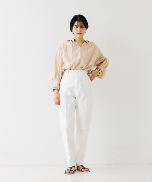 Rouge vif（ルージュヴィフ）の「【一部店舗限定】スリーブデザインスキッパーブラウス（シャツ/ブラウス・レディース・サックスブルー/ベージュ/ホワイト・フリー）」の13枚目の写真