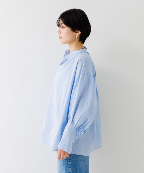 Rouge vif（ルージュヴィフ）の「【一部店舗限定】スリーブデザインスキッパーブラウス（シャツ/ブラウス・レディース・サックスブルー/ベージュ/ホワイト・フリー）」の18枚目の写真