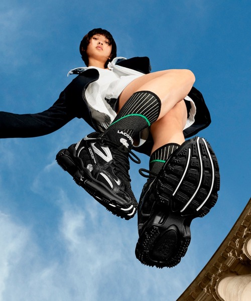 LACOSTE（ラコステ）の「メンズ L003 2K24 124 1 SMA（スニーカー・メンズ・トリコロール/グレー/ブラック/ホワイト×グリーン/ライトベージュ/アイボリー/オレンジ/ネイビー・28.5cm/25.0cm/25.5cm/26.0cm/26.5cm/28.0cm/27.0cm/29.0cm）」の9枚目の写真