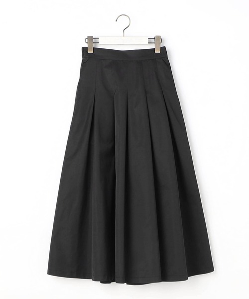 NICOLE white（ニコルホワイト）の「タックフレアスカート（スカート・レディース・ブラック/グレー/ベージュ/グリーン・FREE）」の8枚目の写真