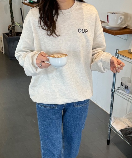 LE MORE（リモア）の「OUR CREATIVE TEAM ' バックロゴスウェット（スウェット・レディース・オートミール/ネイビー/アイボリー・FREE）」の17枚目の写真
