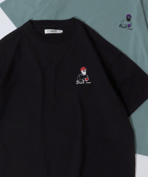 SITRY(シトリー)の「SITRY Beard Man Embroidery T-shirt/別注 オーバーサイズ ヒゲおじ ワンポイント刺繍 半袖Tシャツ レディース メンズ(Tシャツ/カットソー・メンズ・ホワイト系その他/ホワイト/グレイッシュベージュ/ブラック/ブラック系その他/ブルー/グリーン/ベージュ系その他・M/XL/L)」の4枚目の写真