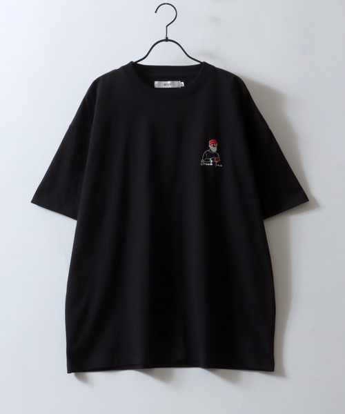 セール】SITRY Beard Man Embroidery T-shirt/別注 オーバー