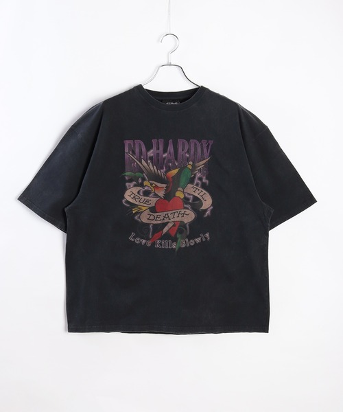 エドハーディー Tシャツ メンズ 半袖 NYC 黒 EDHARDY 5234 楽天市場】エドハーディー By クリスチャン・オードジェー Ed