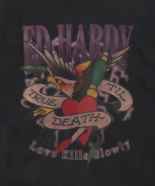 Ed Hardy(エドハーディー)の「EdHardy ピグメント半袖TEE(Tシャツ/カットソー・メンズ・グレー系その他3/グレー系その他/ブラック/グレー系その他2/チャコール/ブラック系その他3/ブラック系その他/ブラック系その他2/グレー系その他5/グレー系その他4・L/M)」の21枚目の写真