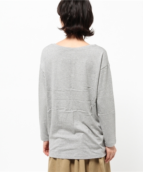 OUTLET（アウトレット）の「【Discoat Petit】MAKEFORビッグロゴL/S（シャツ/ブラウス・レディース・アイボリー/ネイビー/杢グレー・FREE）」の6枚目の写真