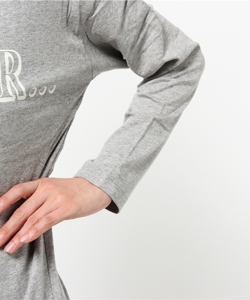OUTLET（アウトレット）の「【Discoat Petit】MAKEFORビッグロゴL/S（シャツ/ブラウス・レディース・アイボリー/ネイビー/杢グレー・FREE）」の8枚目の写真