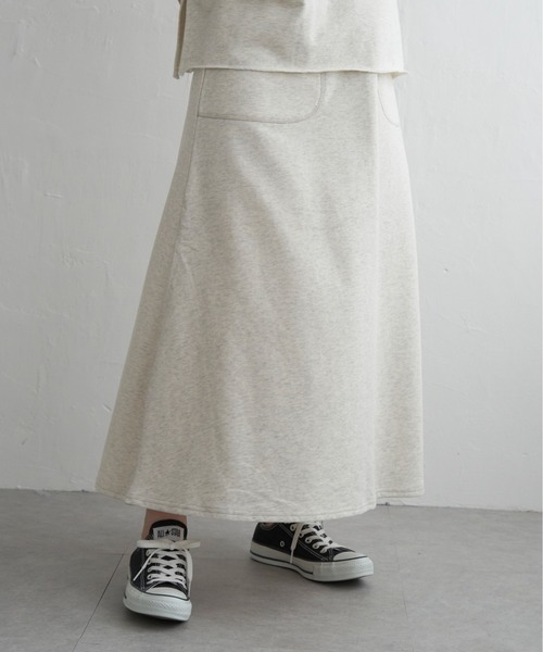DISCUS ATHLETIC（ディスカス　アスレチック）の「DISCUS ATHLETIC マキシスカート（スカート・レディース・ブラック/ライトグレー・M/L）」の4枚目の写真