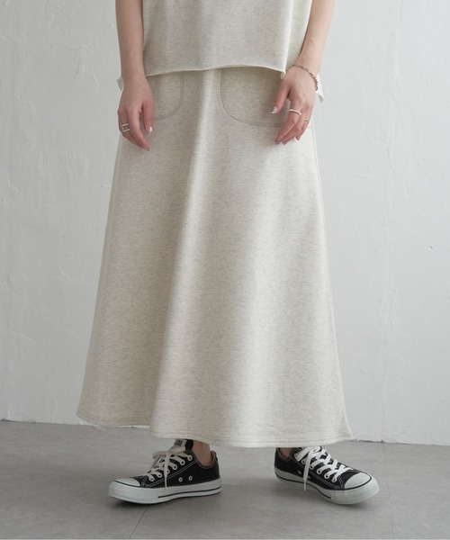 DISCUS ATHLETIC（ディスカス　アスレチック）の「DISCUS ATHLETIC マキシスカート（スカート・レディース・ブラック/ライトグレー・M/L）」の5枚目の写真