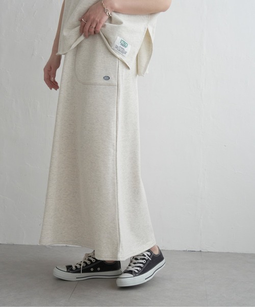 DISCUS ATHLETIC（ディスカス　アスレチック）の「DISCUS ATHLETIC マキシスカート（スカート・レディース・ブラック/ライトグレー・M/L）」の6枚目の写真