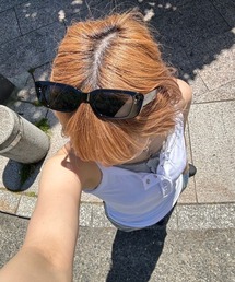 Chikashitsu +（チカシツプラス）の「【Chikashitsu +】square frame sunglasses 3 / 【チカシツプラス】スクエアフレームサングラス（サングラス）」
